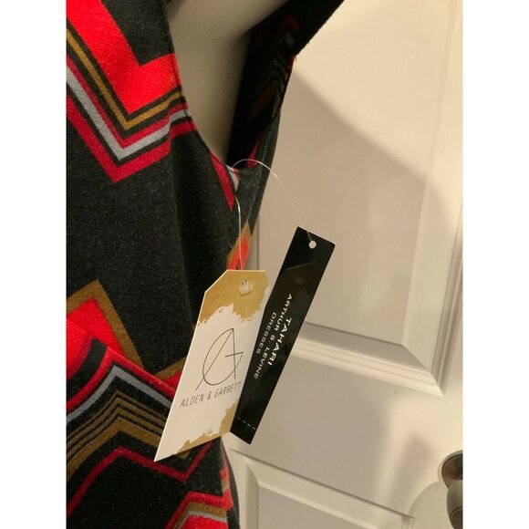 Tahari Arthur S. Levine Black & Red Zig-Zag Dress, Size 6 (US) - NWT! - Picture 4 of 9